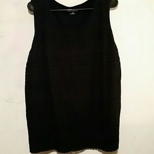 Croft&Barrow Black Tank top w/ Decorative front